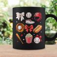 Baseball Mom Coquette Bow Mother's Day Baseball Mama Coffee Mug Gifts ideas