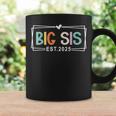 Big Sister Est 2025 Promoted To Big Sis 2025 Big Sis To Be Graphic Print Coffee Mug Gifts ideas