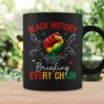 Black History Breaking Every Chain African American Pride Coffee Mug Gifts ideas
