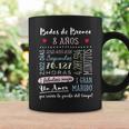 Bodas De Bronce 8 Años Aniversario De Boda Regalo Taza de café Ideas de regalos