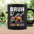 Bruh Its My Birthday Master Builder Dabbing Blocks Bricks Coffee Mug Gifts ideas