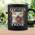 Certified Freak Eat Cement Cursed Silly Cat Meme Coffee Mug Gifts ideas