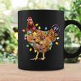 Chicken Santa Christmas Tree Chicken Taza de café Ideas de regalos