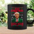 Make Christmas Great Again Santa Trump Christmas Ugly Taza de café Ideas de regalos