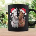 Christmas Lights For Horse Lovers Reindeer Santa Hat Horse Christmas Tassen Geschenkideen