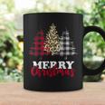 Christmas Tree Buffalo Check Leopard Xmas Merry Christmas Tassen Geschenkideen