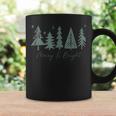 Christmas Tree Merry And Bright Festive Holiday Women Coffee Mug Gifts ideas