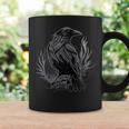 Cuervo Negro Gótico Con Estampado De Cuervo Taza de café Ideas de regalos