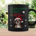 Cute Boxer Dog Dog Christmas Naughty Nice Tried My Best Coffee Mug Gifts ideas