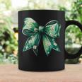 Cute Lucky Girl Coquette Bow Green St Patricks Shamrock Coffee Mug Gifts ideas