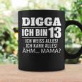 With Digga Ich Bin 13 Ich Weiß Alles Ich Kann Alles 13Th Birthday Tassen Geschenkideen