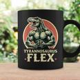 Divertido Bodybuilder Tyrannosaurus Flex Gym T-Rex Dinosaur Taza de café Ideas de regalos
