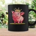 Divertido Cerdo Con Corona Para Los Amantes Del Reino Y Los Cerditos Taza de café Ideas de regalos