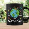 Earth Day Floral Cute & Peaceful Planet Earth Day 2025 Coffee Mug Gifts ideas