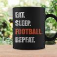 Eat Sleep Football Repeat American Football Tassen Geschenkideen