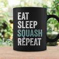 Eat Sleep Squash Repeat Squash Taza de café Ideas de regalos