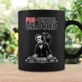 Edgar Allan Poe Dj Humor Literario Poe-Tential Unlocked Sin Mangas Taza de café Ideas de regalos