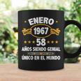 Enero 1967 58 Años Hombre Cumpleaños Regalo Enero 1967 Taza de café Ideas de regalos