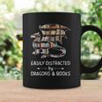 Facilement Distrait Par Les Dragons Et Les Livres Cadeau Amusant Tasse Idées cadeaux