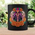 Fleurs De Crâne De La Catrina Dia De Los Muertos Tasse Idées cadeaux