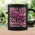Girls Like Monster Trucks Too Pink Monster Truck Girls Coffee Mug Gifts ideas