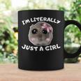 I'm Literally Just A Girl Sad Hamster Meme Tassen Geschenkideen