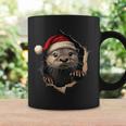 Otter With Christmas Hat Sunglasses Cute Otter Tassen Geschenkideen