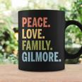 Gilmore Last Name Peace Love Family Matching Graphic Print Coffee Mug Gifts ideas