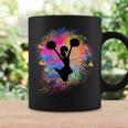 Girls' Rainbow Cheerleader Silhouette Female Cheerleader Tassen Geschenkideen