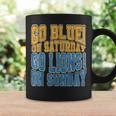 Go Blue On Saturday Go Lion On Sunday Football Fan Men Coffee Mug Gifts ideas