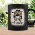Grammy Life Bleached Leopard Messy Bun Mother's Day Coffee Mug Gifts ideas