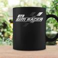 Gt3 Sim Racing O Sim Racer Bandera A Cuadros Taza de café Ideas de regalos