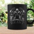 Gym Bodybuilding Fitness Workout Beast Bear With Dumbbell Tassen Geschenkideen