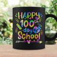 Happy 100Th Day Of School Tie Dye Rainbow 100 Days Smarter Coffee Mug Gifts ideas