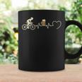 Heartbeat Bicycle Beer Humour Idea Cyclist Tassen Geschenkideen