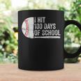 I Hit 100 Days Of School Baseball 100Th Day Of School Boys Coffee Mug Gifts ideas