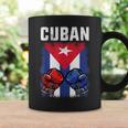 Hombre De Boxeo De Cuba Con Guantes Y Bandera Cubana Taza de café Ideas de regalos