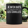 Homme Humour Je M'en Bats Royalement Les Couilles Tasse Idées cadeaux