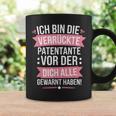 Ich Bin Dieerrückte Patentanteor Der Dich Alle Gewarnt Tassen Geschenkideen