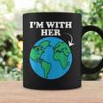 I'm With Her Mother Earth Climate Change Protest Earth Day Coffee Mug Gifts ideas