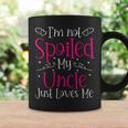 I'm Not Spoiled My Uncle Just Loves Me Niece Girls Coffee Mug Gifts ideas