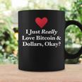 J'aimeraiment Les Bitcoins Et Les Dollars D'accord Trading Amusant Tasse Idées cadeaux