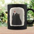 Japanese Anime Cute Cat Heart Kawaii Black Cat Heart Girls Coffee Mug Gifts ideas