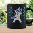 Jiu Jitsu Dabbing Unicornio Para Niñas Bjj Taza de café Ideas de regalos