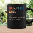 Jiu-Jitsu Girl Definition Jiu-Jitsu Regalo Para Niñas Taza de café Ideas de regalos