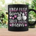 Kinda Busy Being A Silkie Chicken Mom Cute Silky Chicken Pet Graphic Print Coffee Mug Gifts ideas