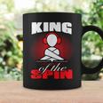 King Of The Spin Edm Dj Music Lover Taza de café Ideas de regalos