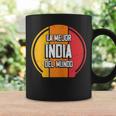 La Mejor India Del Mundo Divertido Nombre India Taza de café Ideas de regalos