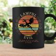 Lawful Evil Vintage D20 Dragon RPG Player Gamer Graphic Print Coffee Mug Gifts ideas