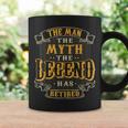 The Legend Has Retired Vintage Style Retirement For Male Coffee Mug Gifts ideas